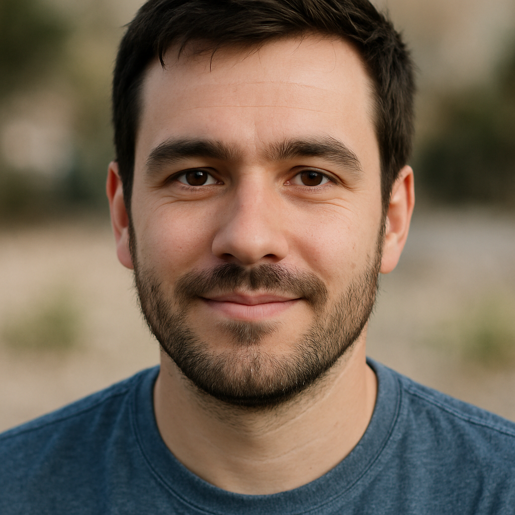 close up picture of a regular guy